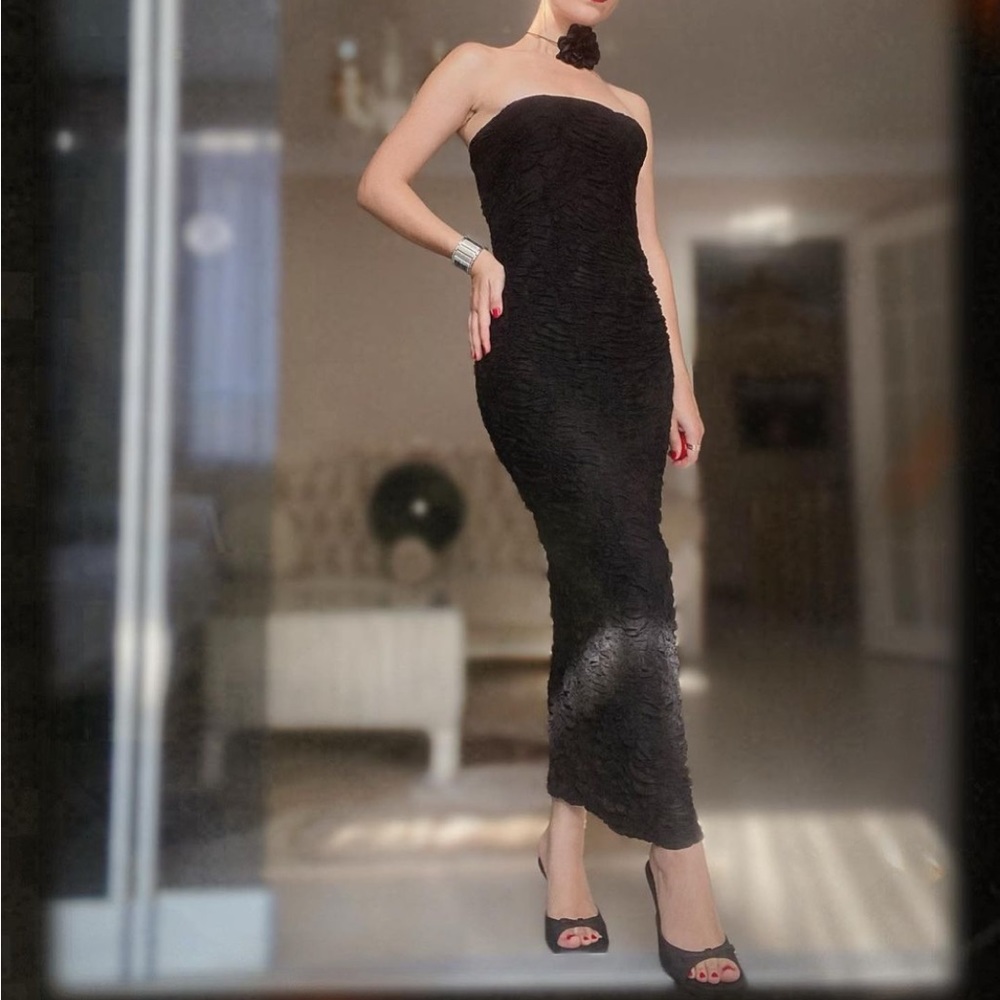 NWT Zara Lace Strapless Dress